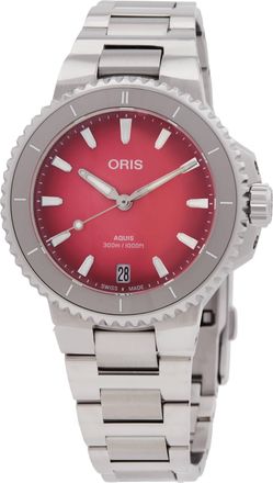 Oris Aquis Date Taste Of Summer Automatic Ladies Watch 01 733 7792 4158-07 81905P