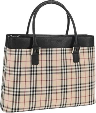 Burberry Pre-owned Vintage Handtas - Dames - Vintage Handtas - Beige - ONE Size - Vintage