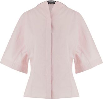 Jacquemus Structured Tailored Top with Deep V-Neckline