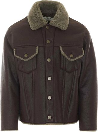 Maison Margiela Brown Shearling Jacket