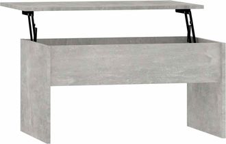 vidaXL Vidaxl - Mesa De Centro Madera Ingenier&iacute;a Gris Hormig&oacute;n 80x50,5x41,5 Cm