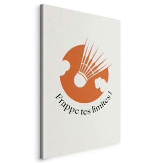 OEM Imagen: Volante De B&aacute;dminton Sobre Un Fondo Circular Naranja