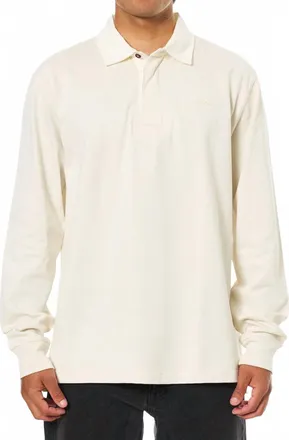 KATIN Ronan Polo Top In Vapor Gray