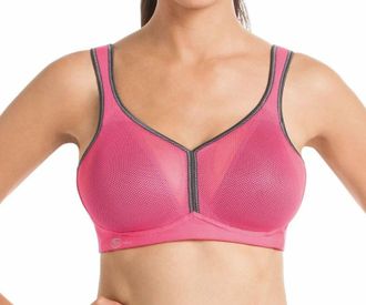Anita Active Air Control Wire Free Sports Bra In Pink/anthracite