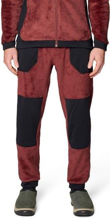 Mountain Hardwear Polartec High Loft Fleece Pants in Bourbon Brown/Black at Nordstrom, Size Xx-Large