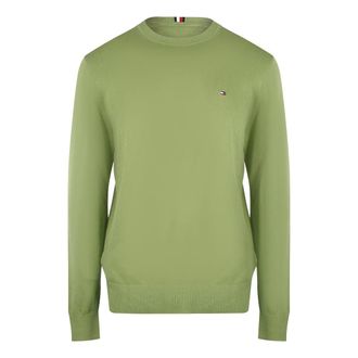 Tommy Hilfiger Heren Faded Crew Neck Sweatshirt (Olijfgroen)