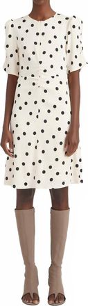 Gestuz Dottia Mini Dress In Afterglow With Black Dot