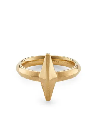 Jimmy Choo London Ring met gegraveerd logo - Goud
