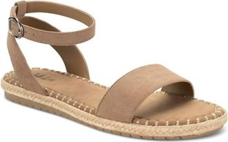 Style & Co. Womens Peggyy Ankle Strap Espadrille Flat Sandals In Taupe