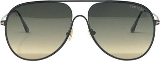 Tom Ford Mens Alec Ft0824 01B Black Sunglasses Metal - One Size