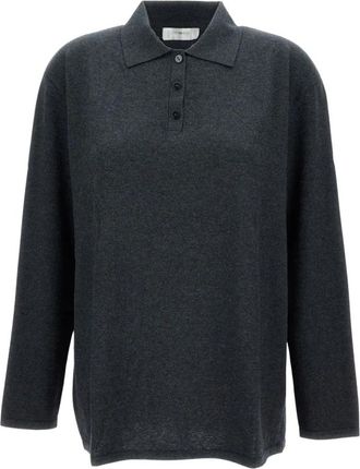 Lisa Yang Polo Shirt - Dames - Polos - Grijs - XS - Katoen - Tops