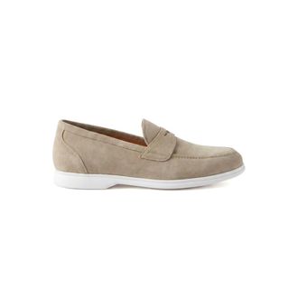Kiton Mocassino Calfskin - male - Kiton - Loafers - Beige - 7 1/2 UK - Shoes
