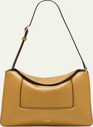 Wandler Penelope Fold-Over Flap Leather Shoulder Bag