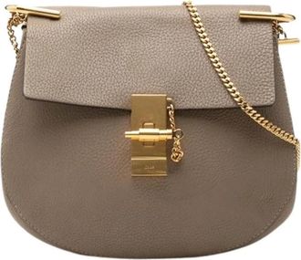 Chlo&eacute; Pre-owned Drew Schoudertas - Dames - Vintage Schoudertas - Bruin - ONE Size - Leer - Vintage