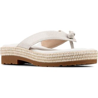 Donald J Pliner Samiya Platform Flip Flop in Porcelain at Nordstrom, Size 8.5