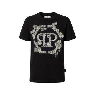 Philipp Plein Round Neck T-shirt Dollar Hexagon