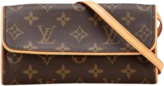 Louis Vuitton Pre-owned Cross Body Bags, female, Brown, Size: ONE SIZE Pre-owned Pochette Twin PM