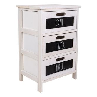 Wanderlust Deco Wanderlust Deco - Caj&oacute;nera De Madera Blanca 40x29x58