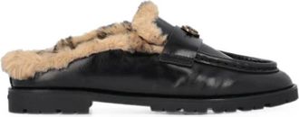 Pinko Platte Schoenen - Dames - Slip ons - Zwart - 38 EU - Schoenen