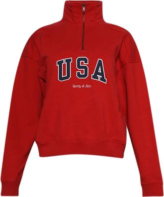 Sporty & Rich USA sweatshirt - women - Cotton - L - Red