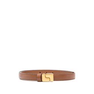 SOEUR Ninon Mini Riem - Dames - Riemen - Bruin - 70 CM - Leer - Accessoires