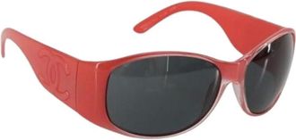 Chanel Pre-owned Accessories, female, Red, Size: ONE SIZE Pre-owned Sunglasses