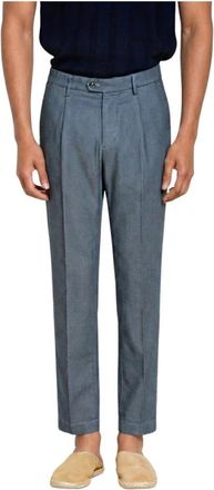 Mason's Torino 1 Pinces Flex Chino Broek - Heren - Chinos - Blauw - 2XL - Katoen - Broeken