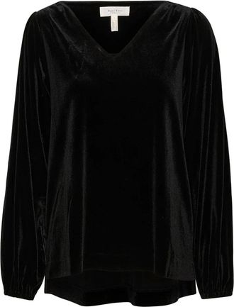 Part Two V-Neck Blouse Madispw Style - Dames - Blouses - Zwart - S - Overhemden