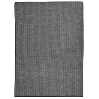vidaXL Alfombra De Exterior De Tejido Plano Gris 200x280 Cm Vidaxl