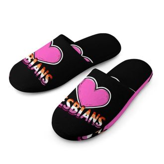 Generic I Love Lesbians Mens House Slippers Slip Indoor Slipper On Shoes Warm Outdoor