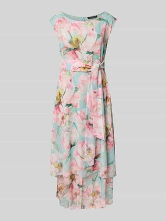 Betty Barclay Midikleid mit Bindeg&uuml;rtel in Rose, Gr&ouml;&szlig;e 40