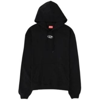 Diesel S-Norm-Hood-Iod Sweatshirt - male - Diesel - Hoodies - Black - XL - Sweatshirts & Hoodies