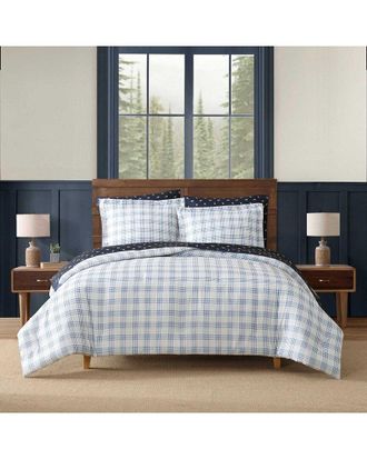 Eddie Bauer Beach Pine Plaid Comforter Set