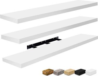Sorbus Set Of 3 Extra-Large Floating Shelves