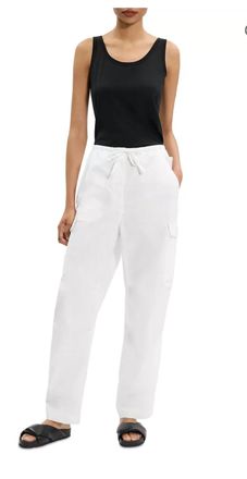 Theory Cargo Pants In White