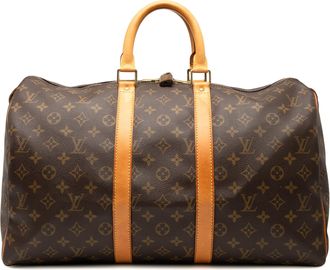 Louis Vuitton Pre-owned Womens Monogram Keepall 45 - Brown Textile - One Size