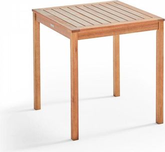 Oviala Mesa De Bistro Cuadrada De Madera De Eucalipto