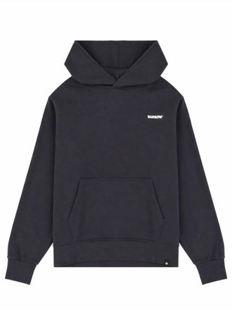 Barrow Black Logo Oversized Hoodies