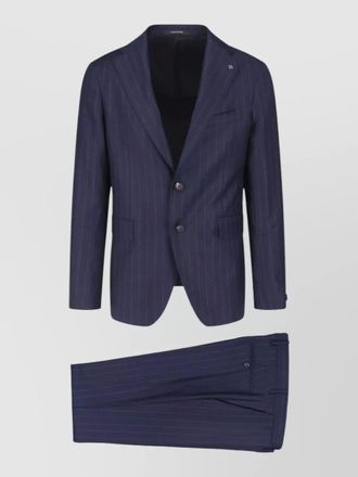 Tagliatore pinstripe suit notch lapel back vent