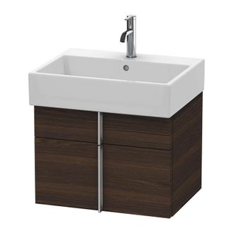 Duravit Duravit Vero Air Mueble De Pared 58,4 X 43,1 Cm, 1 Caj&oacute;n, 1 Extra&iacute;ble, Para Vero Air 235060, Color (frente/cuerpo): Nogal Cepillado Chapa De Madera Au