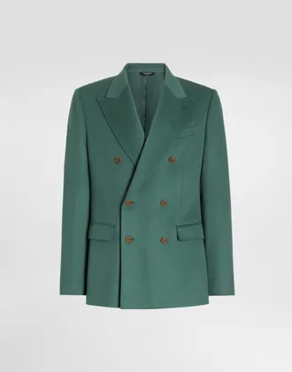 Dolce & Gabbana Sicilia Light Double-breasted Cashmere Jacket - Man Suits And Blazers 52