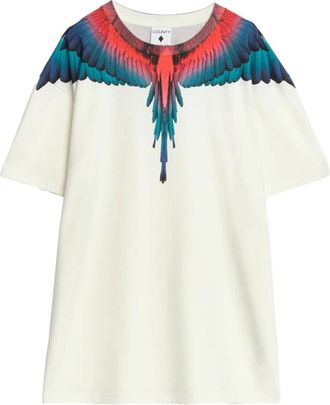 Marcelo Burlon Jersey T-Shirt - Heren - T-shirts - Wit - XL - Katoen - Tops