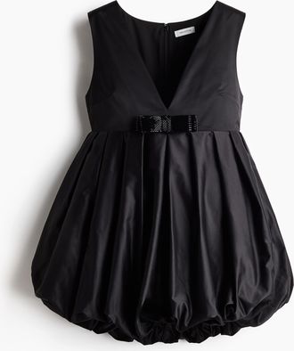 H&M Minikleid mit Ballonjupe - Schwarz