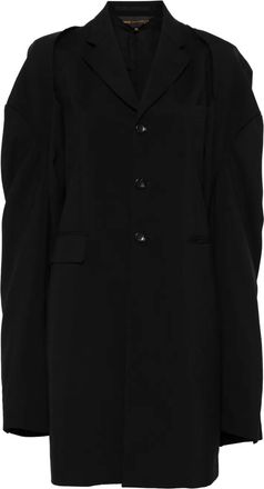 Comme Des Garçons Cappotto con maniche removibili - Nero