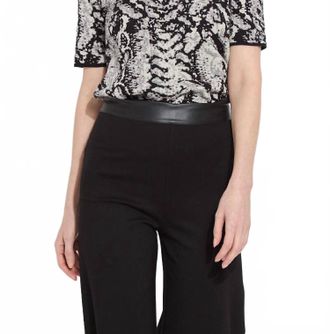 Lyss&eacute; Preston Knit Sweater In Metallic Cable Appearance