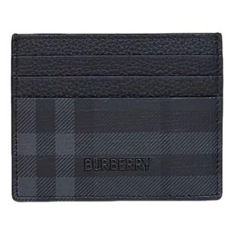 Burberry City Check Card Case Iron Grey 8127867