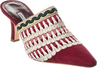 Manolo Blahnik Alo 70 Suede Mule
