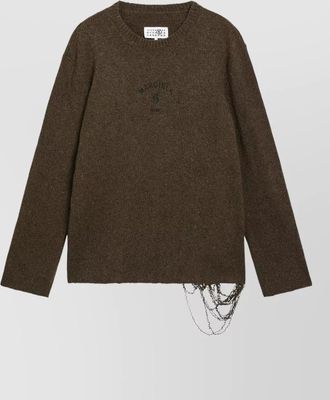 Maison Margiela wool blend crewneck jumper