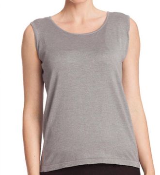 Angel Bra-Friendly Tank Top In Gray