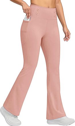 Generic Winter Leggings for Women UK Womens Fleece Lined Leggings UK High Waisted Thermal Flared Legging Casual Soft Stretchy Pants Thick Plush Trousers Fashi